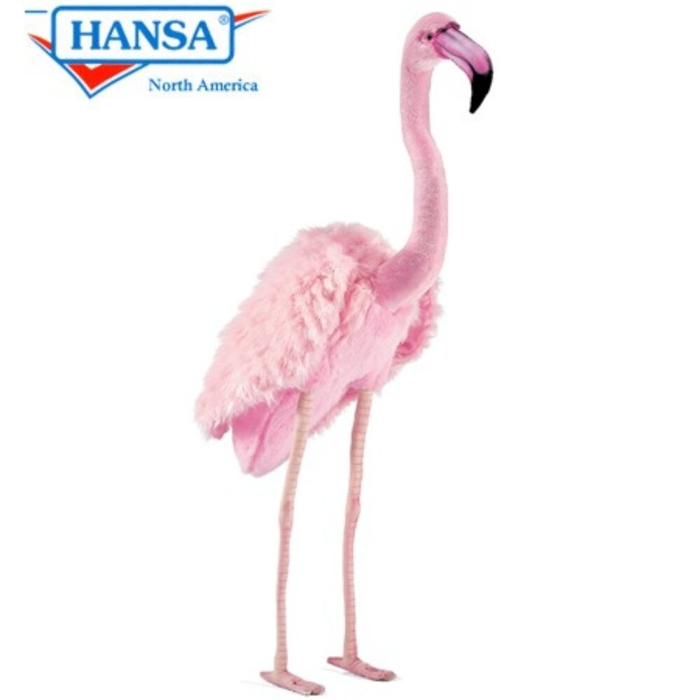 Hansa Handcrafted Flamingo, Pink  31.5"  Stuffed Animal Brand New w/Tag #4777